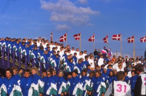 Landsstævnet 1990 i Horsens - indmarchen (2)