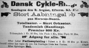 Annonce i Horsens Folkeblad lørdag den 1. august 1896